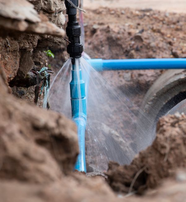 Water and Sewer main excavation and repair